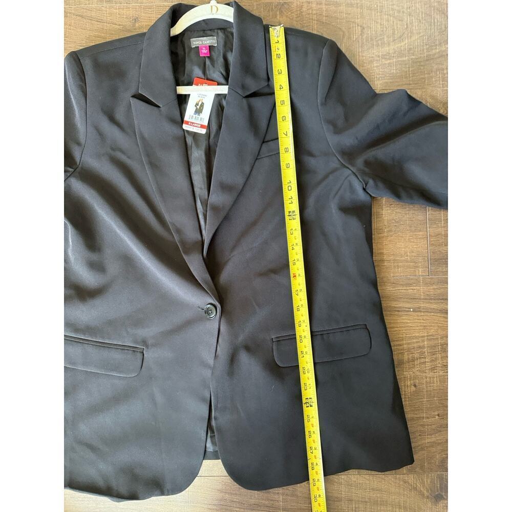 Vince Camuto Blazer‎ Women's XL Black Fully Lined Peak Lapel Suit Jacket NEW - Picture 6 of 6